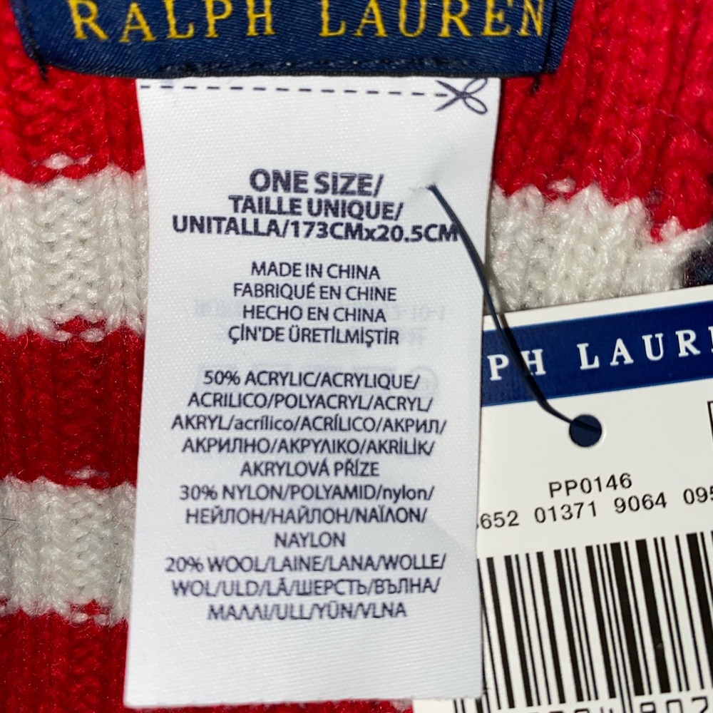 (NWT) 🔥polo Ralph Lauren scarf🔥only one left - Picture 6 of 7